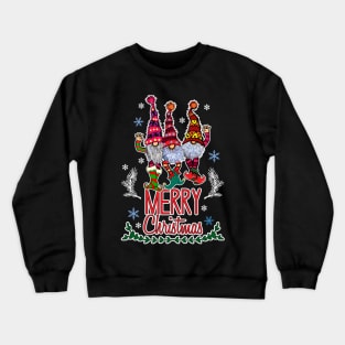 Cute Merry Christmas Gnomes Crewneck Sweatshirt